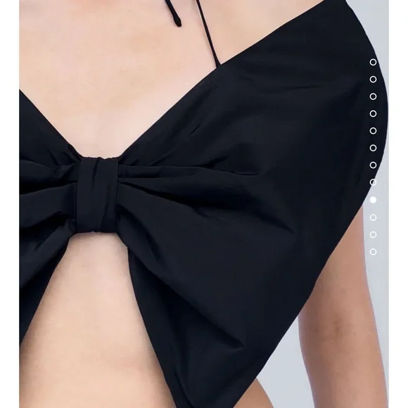 Zara BANDEAU BOW TOP LIMITED EDITION